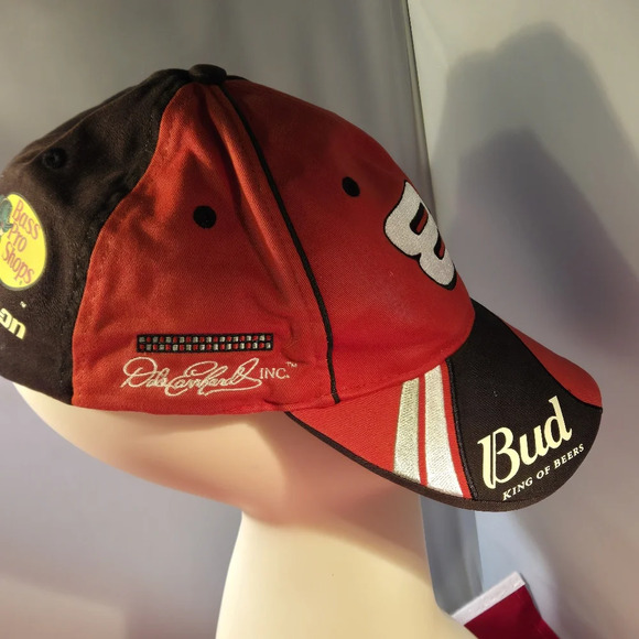 Dale Earnhart Jr. #8 Red Nascar Racing Hat/Cap w/ Black Trim - Picture 2 of 13